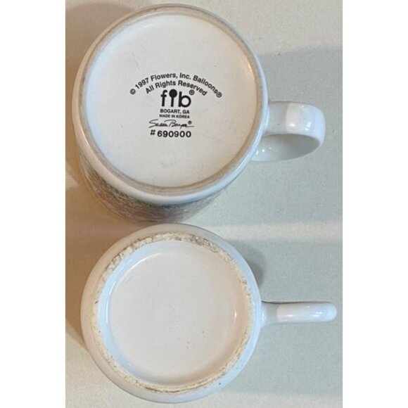 Vintage 1997 Flowers Inc Balloons Noah's Ark & 1989 ARTMARK Elephant Coffee Mugs - Picture 6 of 6